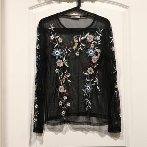 Zara Mesh Top